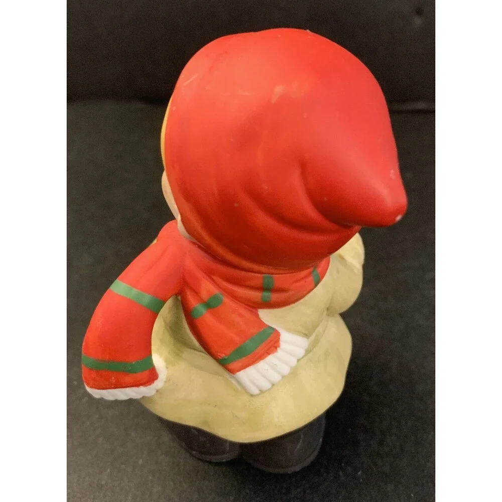 Three Homco Christmas Bisque Children Figures 5106 - Picture 5 of 10